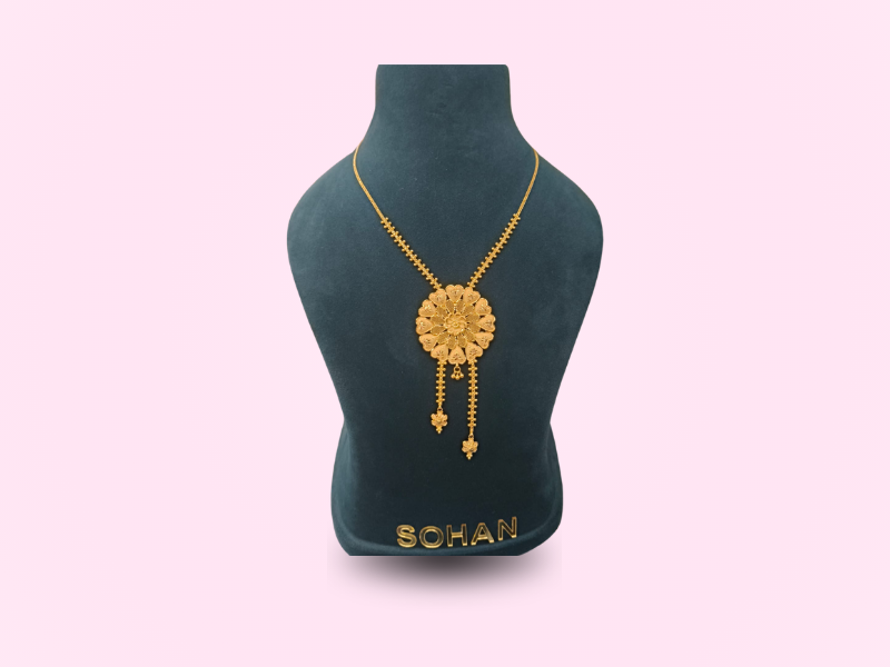 Sohan’s Royal Floral Gold Necklace